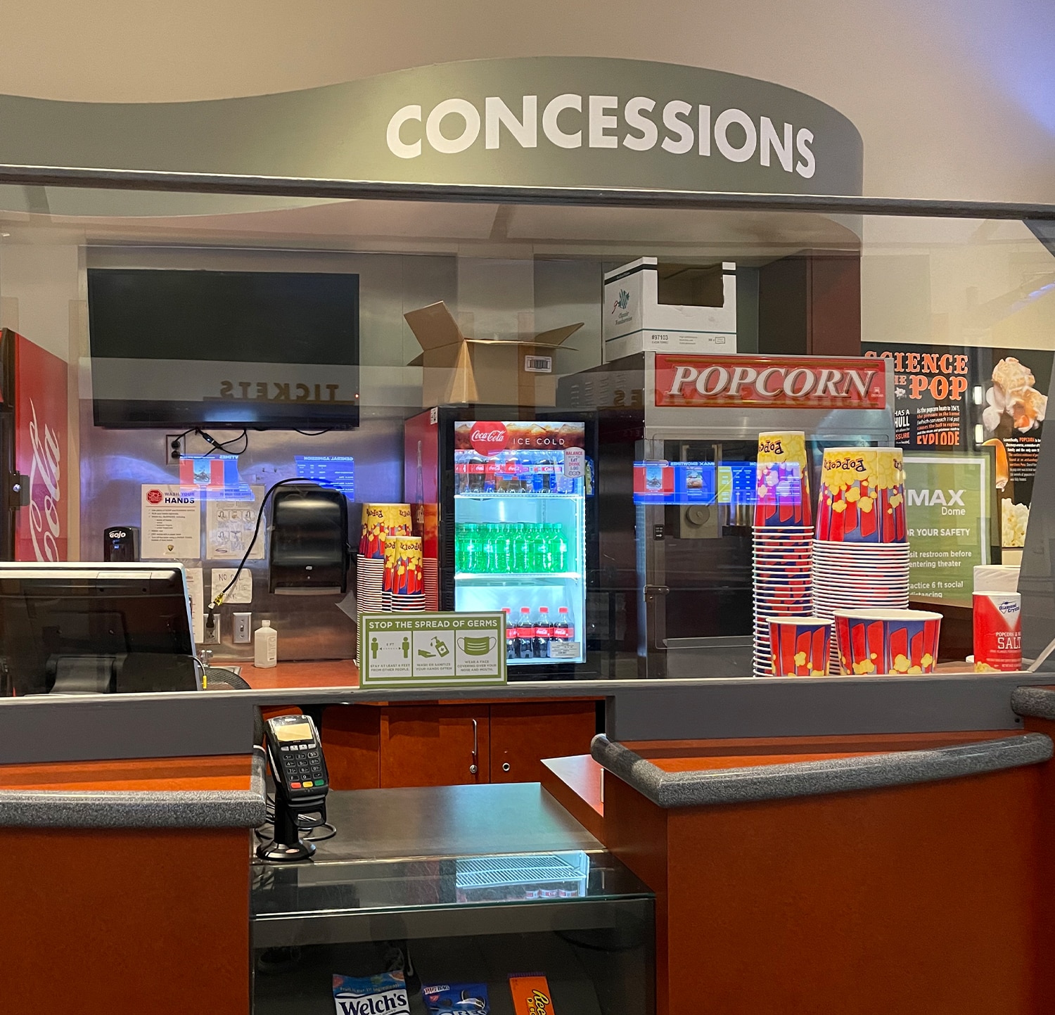 a store inside of a building